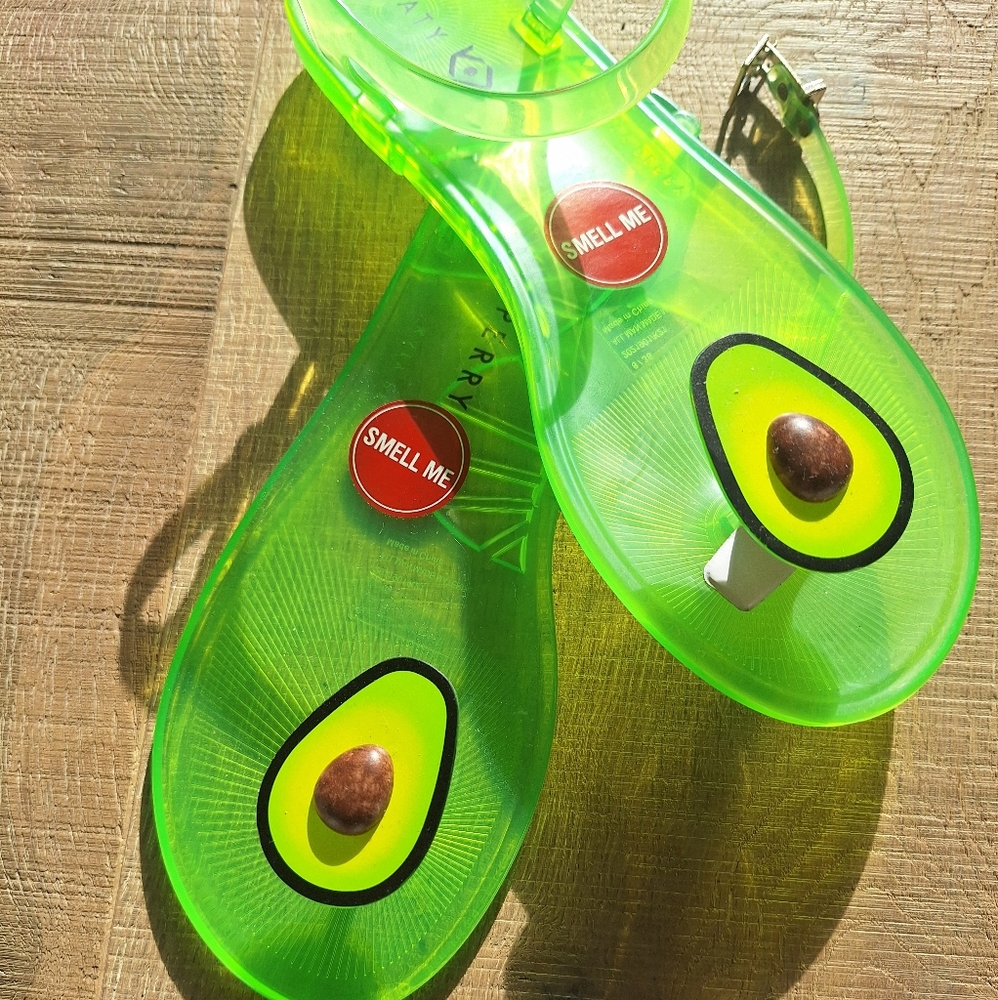 Katy Perry Geli Avocado sandals NWOB